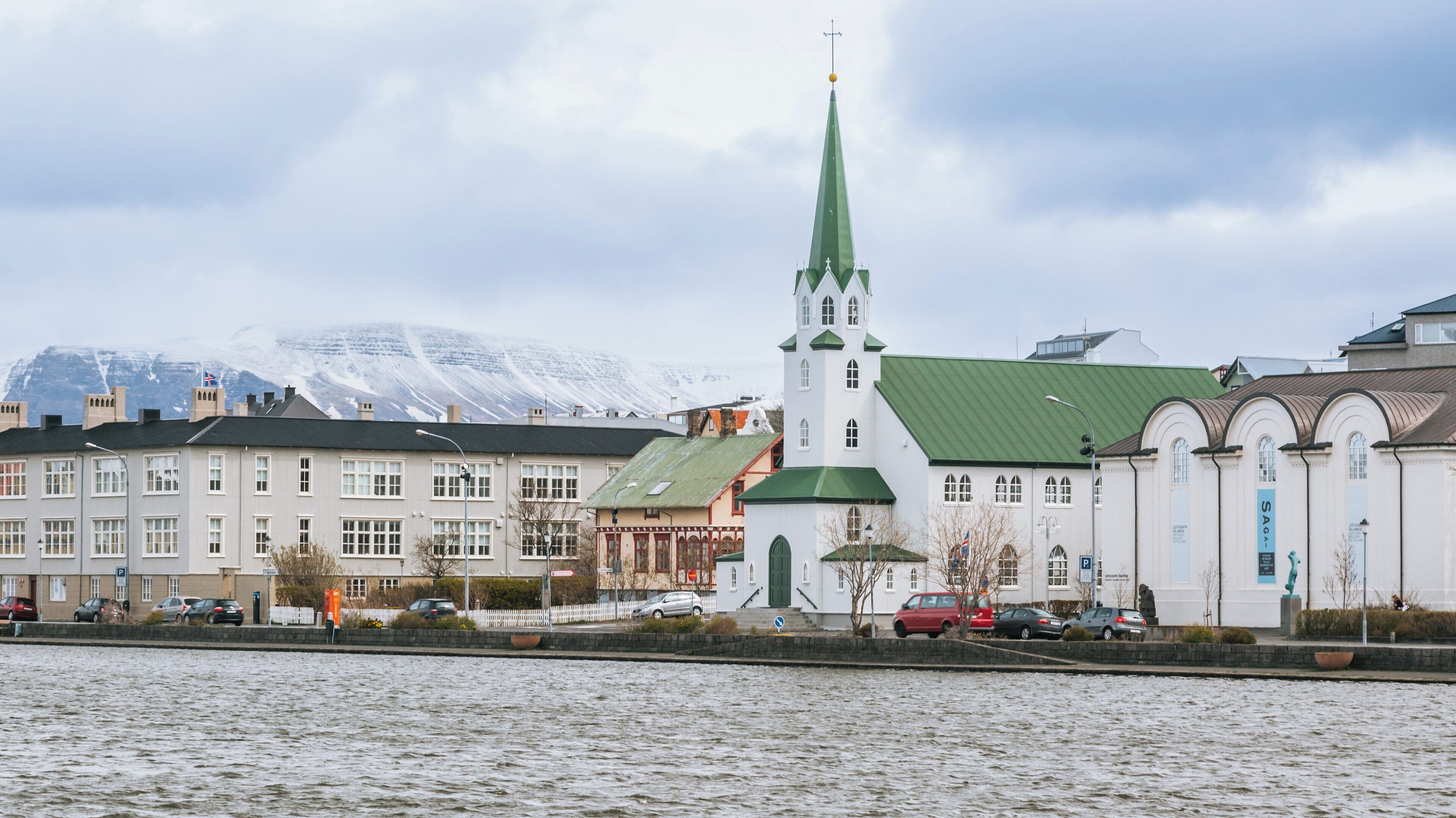 Reykjavik Free Church stands prominently in the heart of Reykjavik, showcasing the unique architecture and cultural significance of Iceland's capital