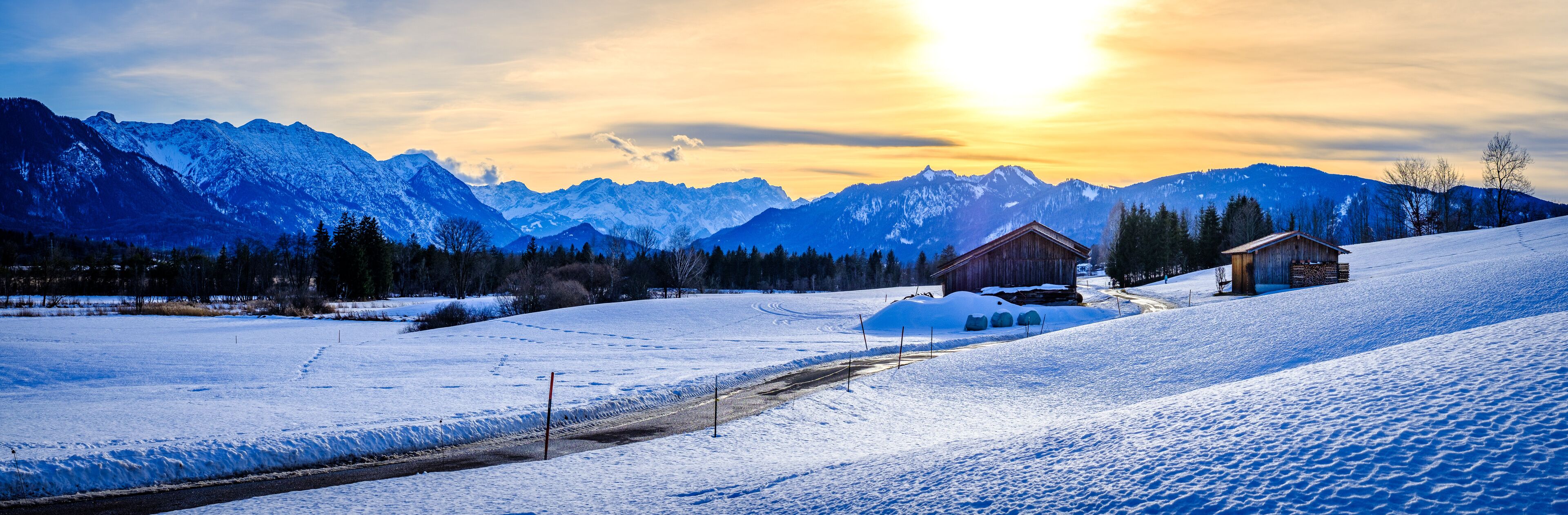 landscape at the Murnau am Staffelsee moss - bavaria