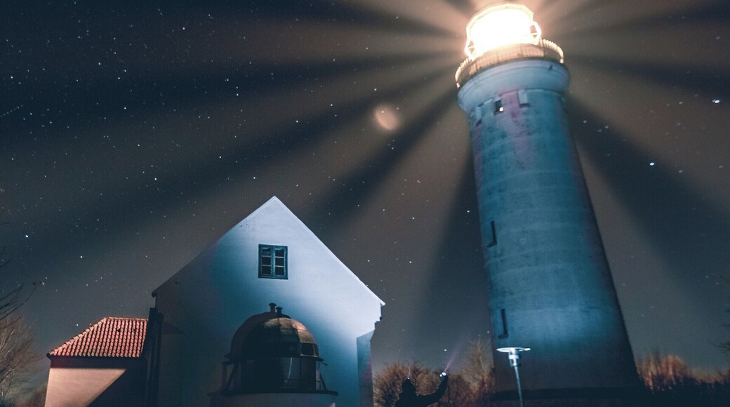 Seemingly in the middle of nowhere, you'll find this charming little lighthouse. Easily accessible by car.