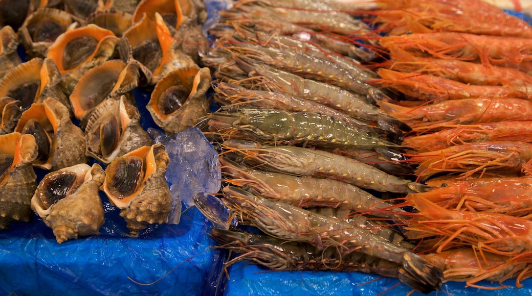 Noryangjin fiskemarked som inkluderer marked og mat