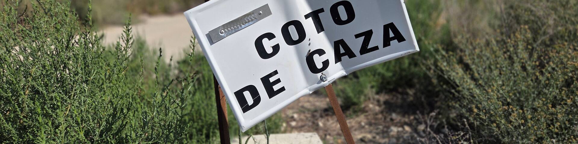 Señal de coto de caza privado