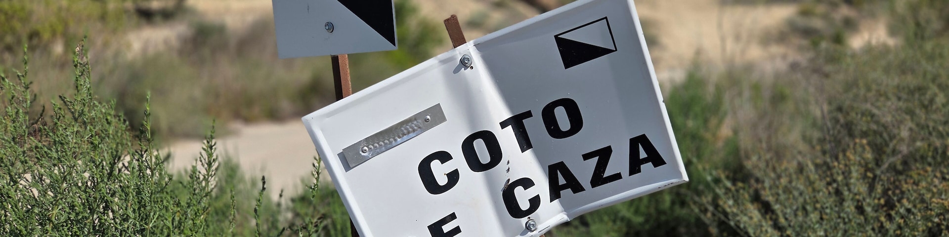 Señal de coto de caza privado