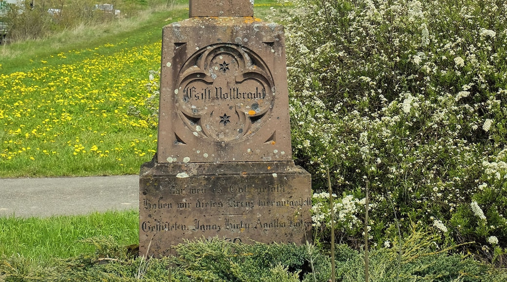 Wayside cross, Brigachtal-Überauchen, district Schwarzwald-Baar-Kreis, Baden-Württemberg, Germany