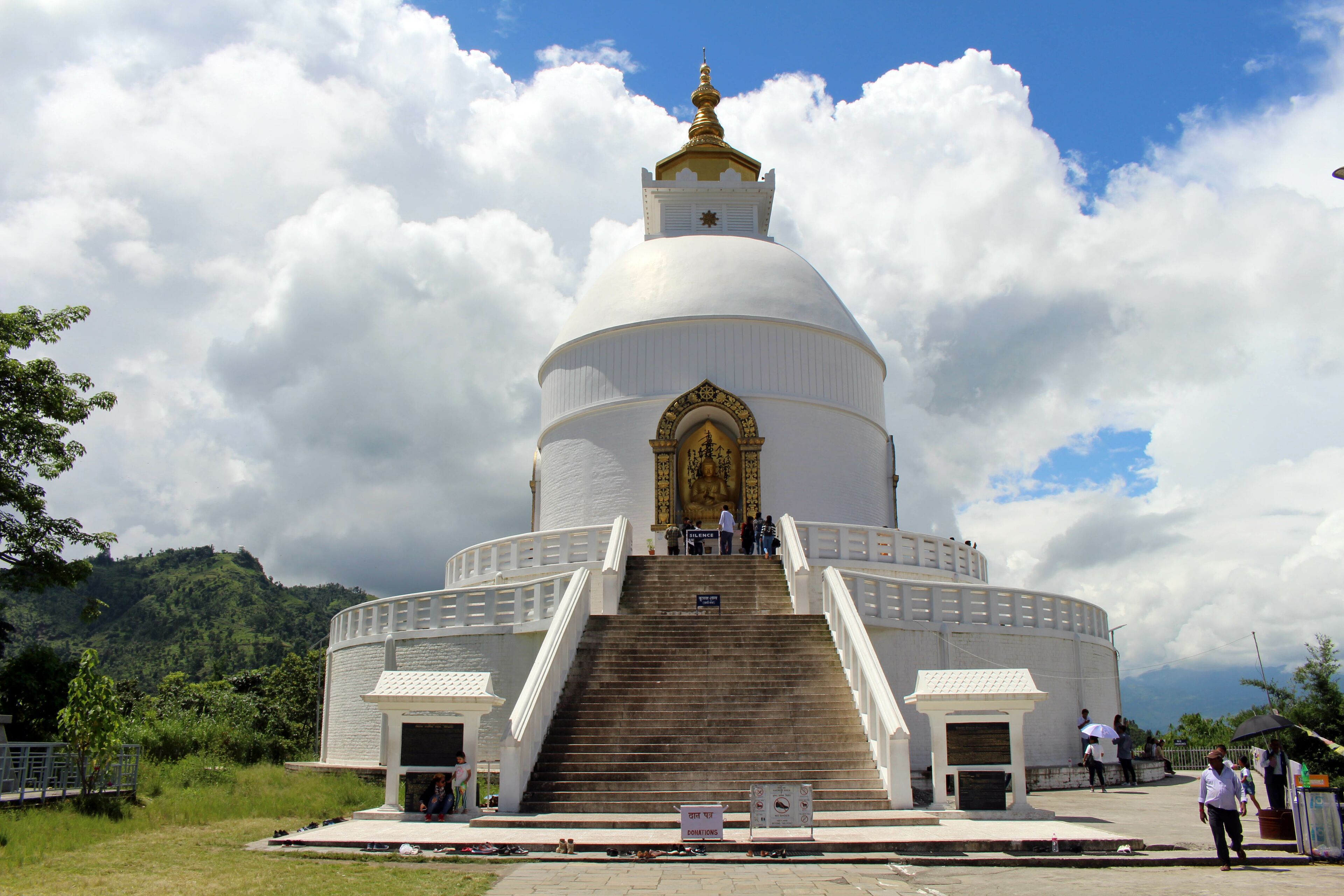 Translation: the main stupa of the World Peace Pagoda