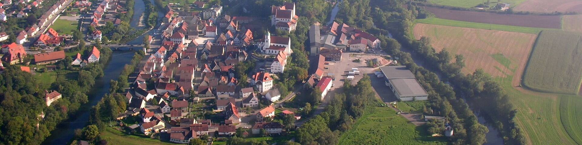 Germany, Baden-Württemberg, Aerial view of Scheer