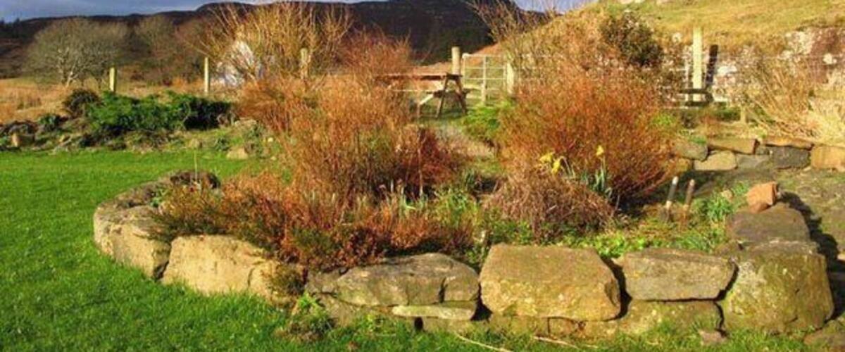 An Sgurr from 'The Barn' hostel garden
