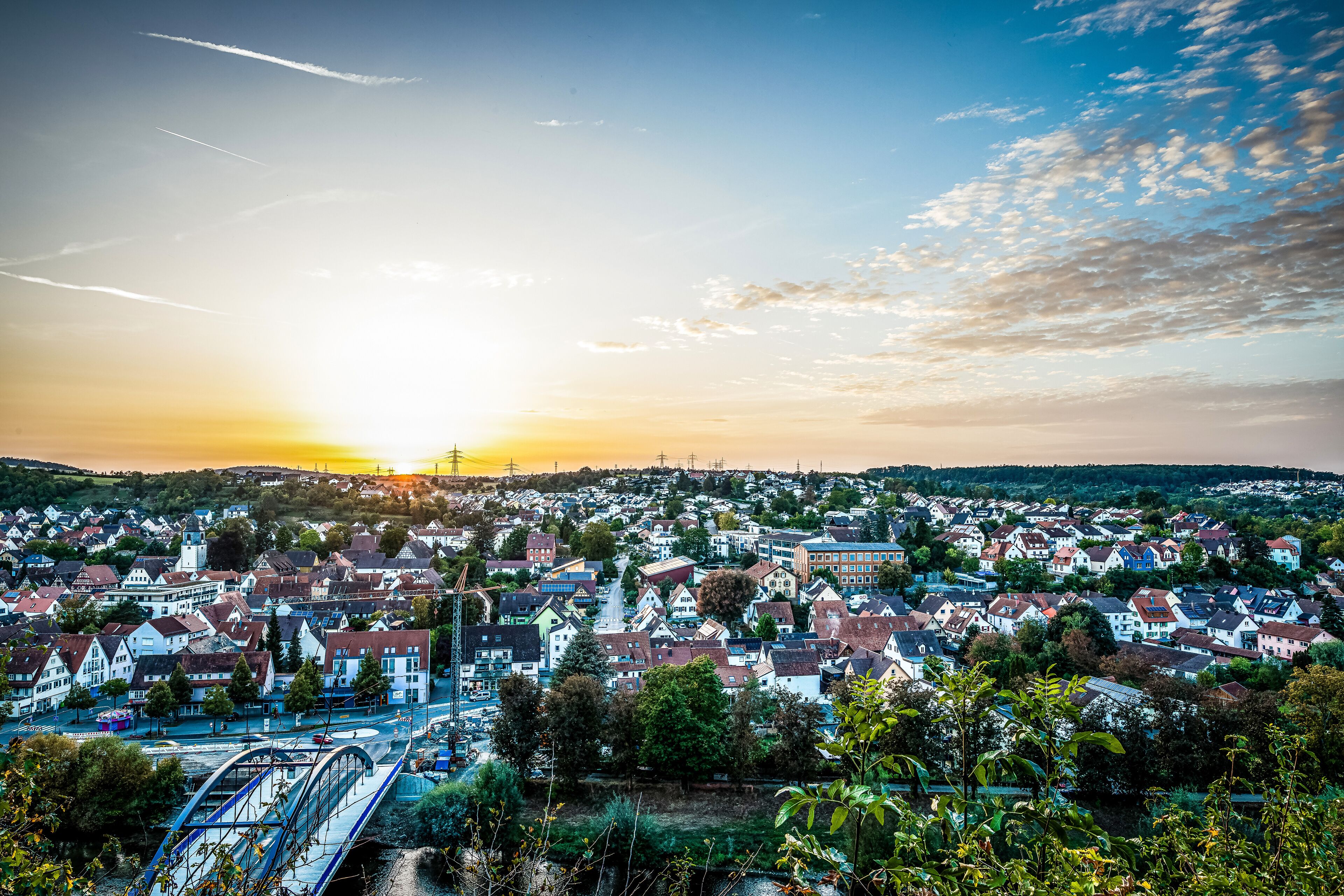 Sonnenuntergang in Mühlacker
