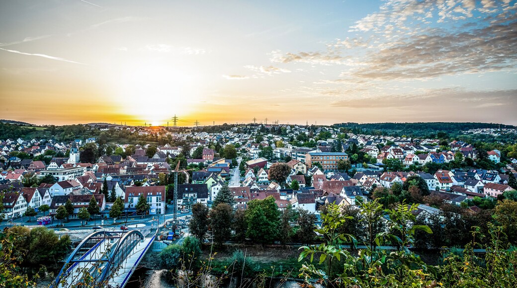Sonnenuntergang in Mühlacker