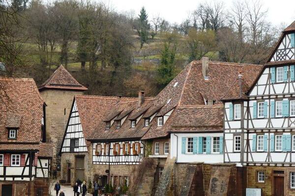Maulbronn is most famous for it’s monastery founded in 1147, which is also a UNESCO World Heritage Site, but it was the town itself that captivated me. The well-preserved medieval town looks like something out of a story book! It's worth a visit if you're in the Stuttgart area.
Read more at: http://monkeysandmountains.com/my-favorite-city-in-germany-malbronn