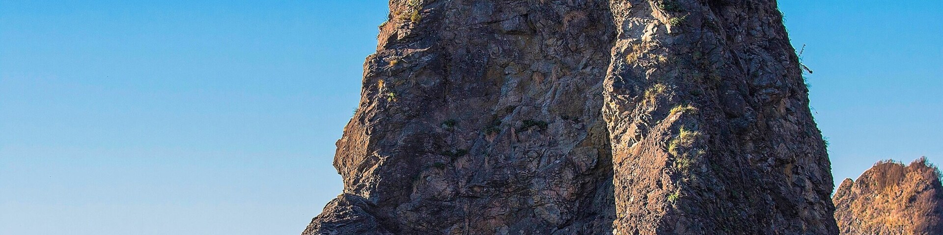 Not a particularly large sea stack, say thirty feet tall. Still it's probably taller than your house.
It sat in the path of the sunset along the beach that makes up one third of the Ozette Triangle Trail.