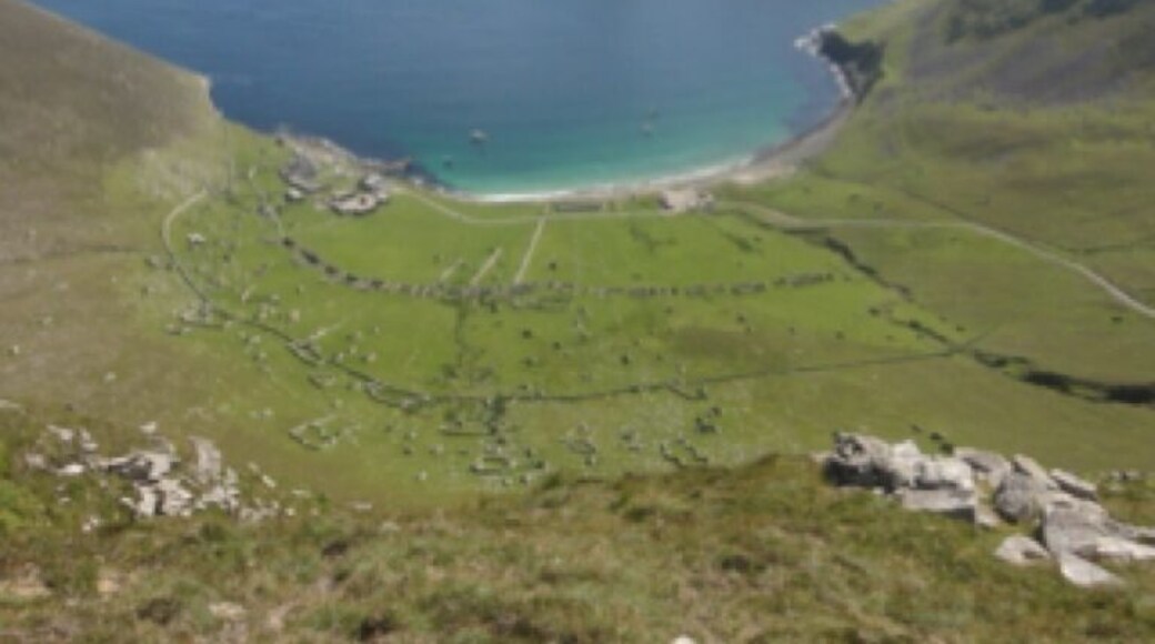 Incredible archipelago, remotest part of the British Isles, a fun 40 mile speed-boat ride west of the Outer Hebrides. World Heritage site, one of the world's most important bird breeding grounds teaming with gannets, puffins etc, and a fascinating history of locals who subsisted largely on wild fowl and were evacuated in 1930. Hike up for spectacular views but watch out for aggressive dive-bombing skuas which make their nests on the hill slopes... Highly recommend bringing a stick to the island to use as a decoy radar above your head!!