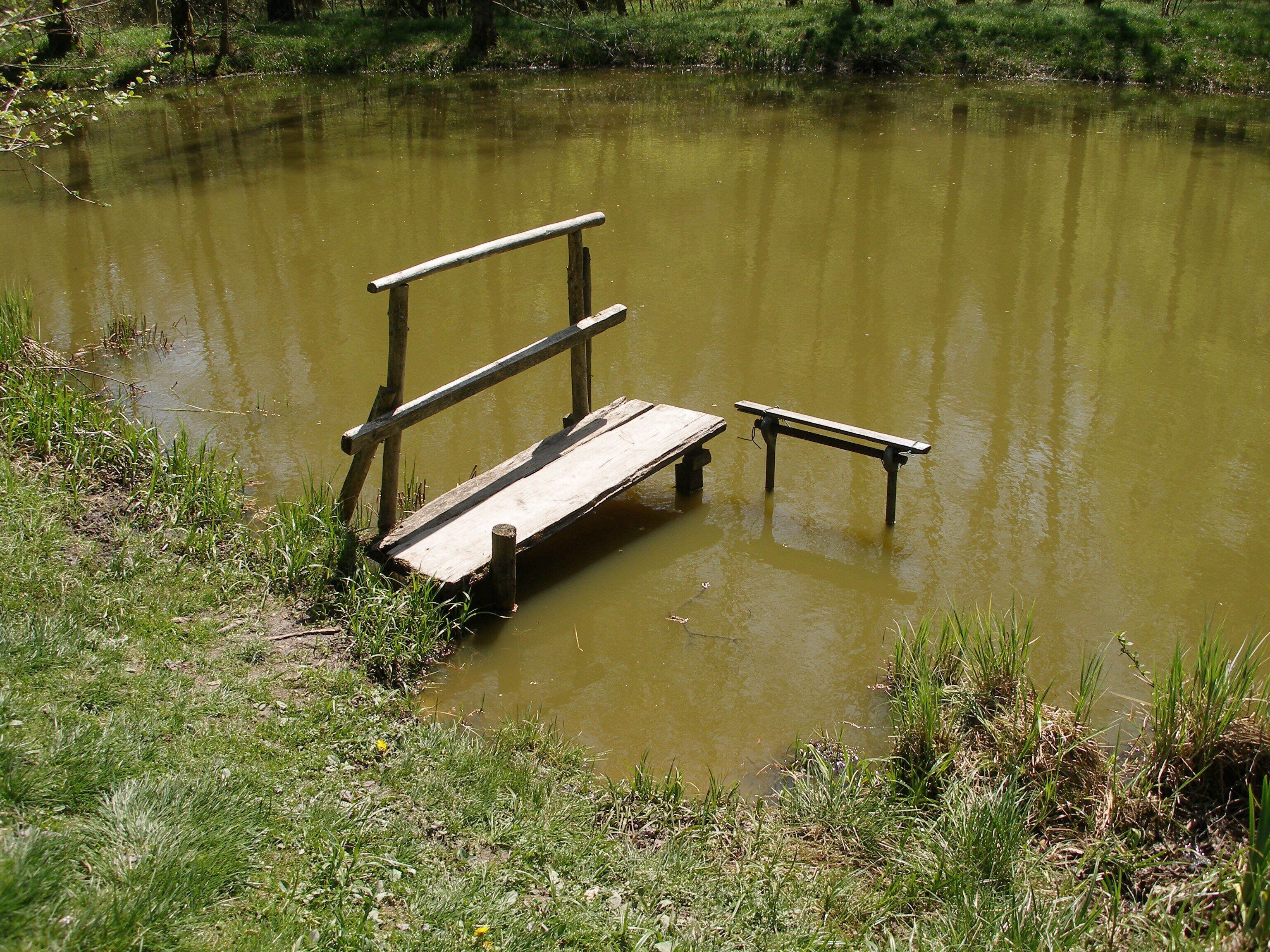 Der Jägerwiesenteich Westhausen, Deutschland. April 2012.
