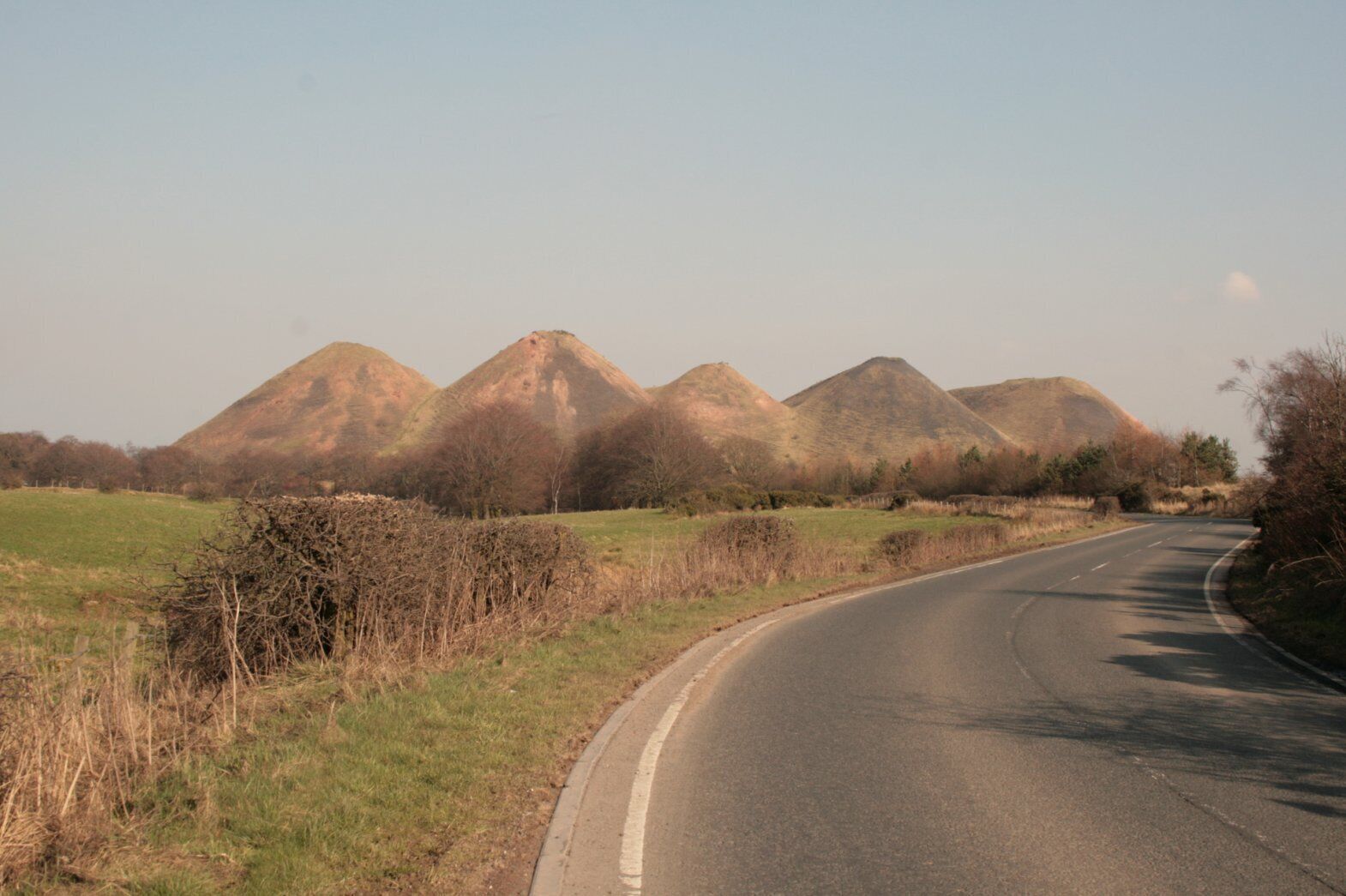 Five Sisters shale bings.