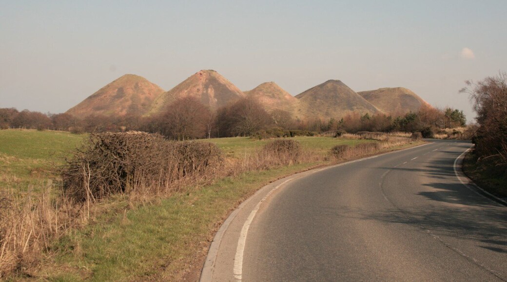 Five Sisters shale bings.