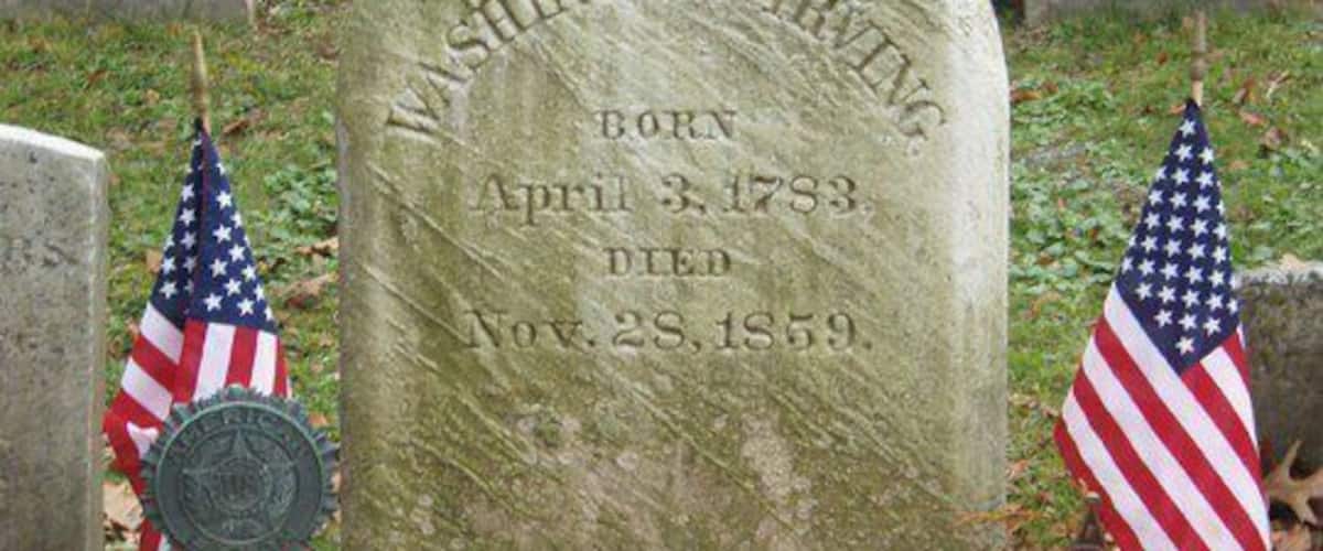 See Washington Irving's grave at the cemetery adjacent to the Old Dutch Church in Sleepy Hollow. Read some of the old inscriptions - they're priceless!
