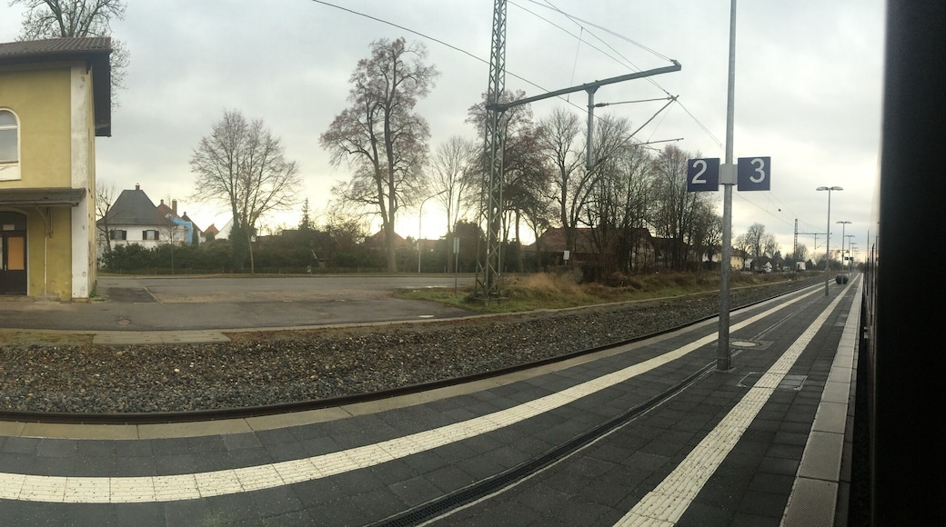 Panoramic View on the Train Station of Wallersdorf