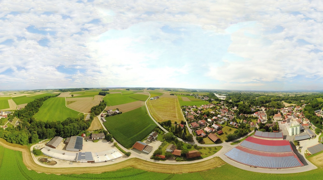 Equirectangular Panorama of Ettling in Bavaria (Germany)