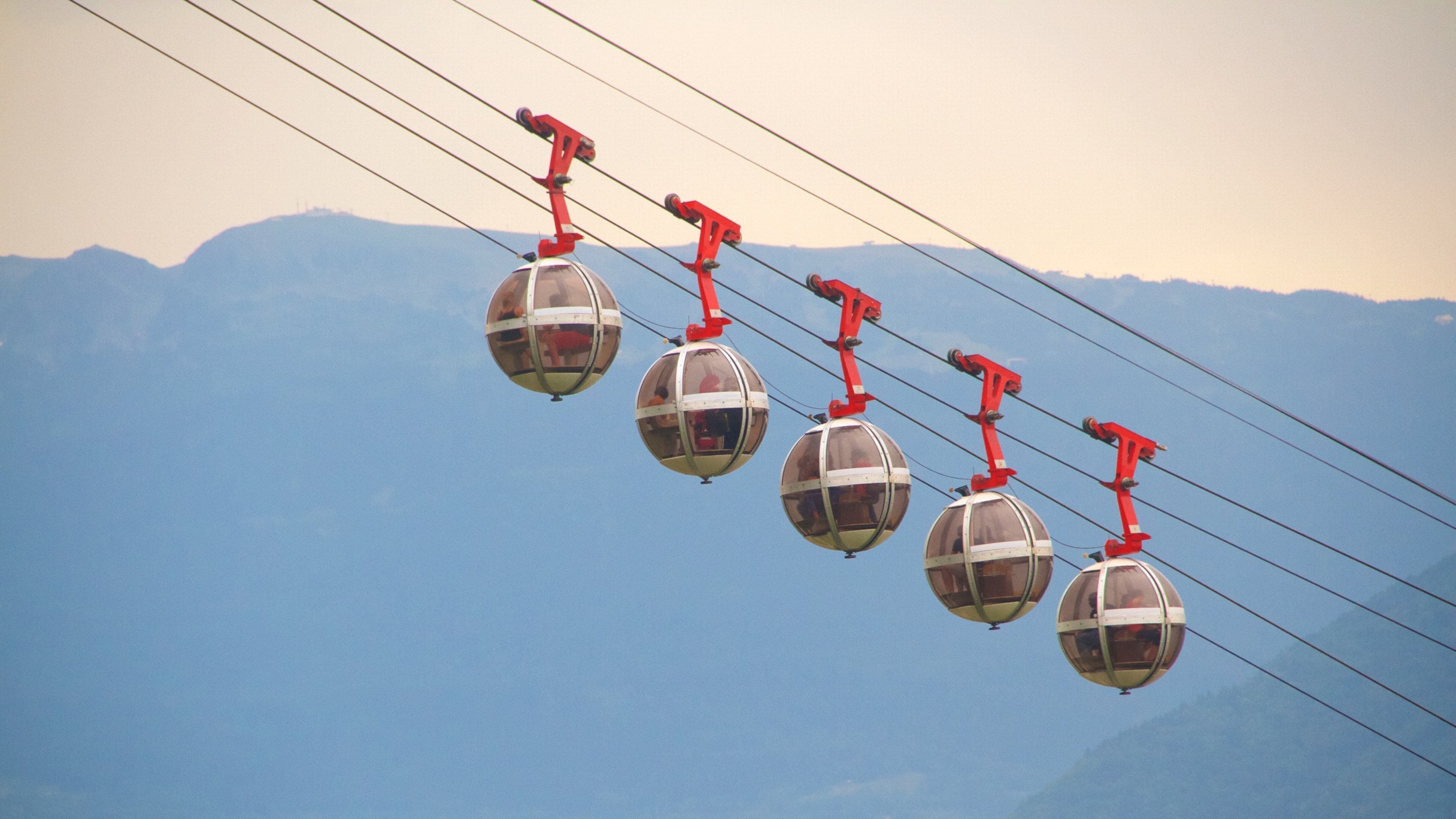 Grenoble-Bastille Cable Car showing a gondola