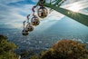 Cable car descending La Bastille in Grenoble