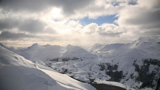 Tierra del Fuego which includes landscape views, snow and mountains