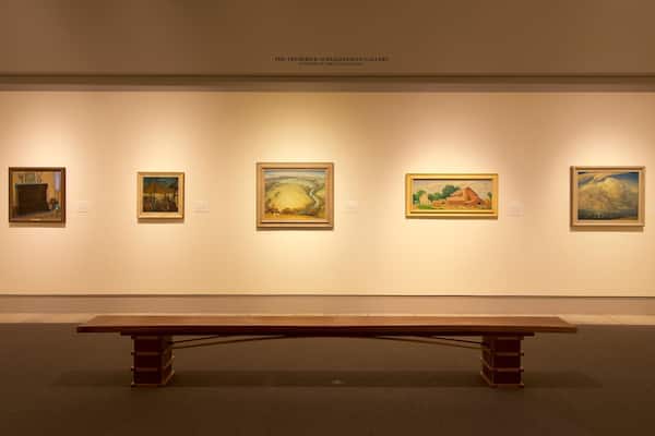 Cedar Rapids Museum of Art showing interior views and art