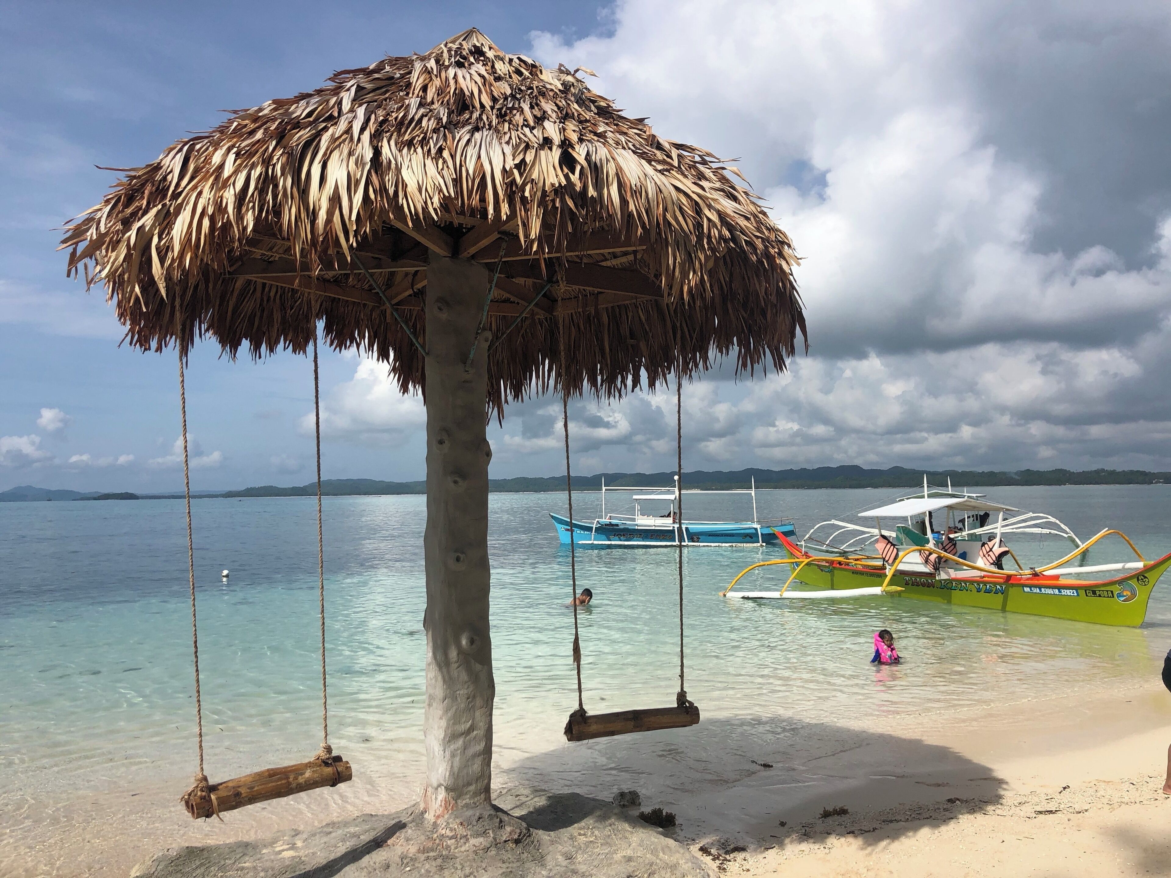 A very small island with nice beach and water
