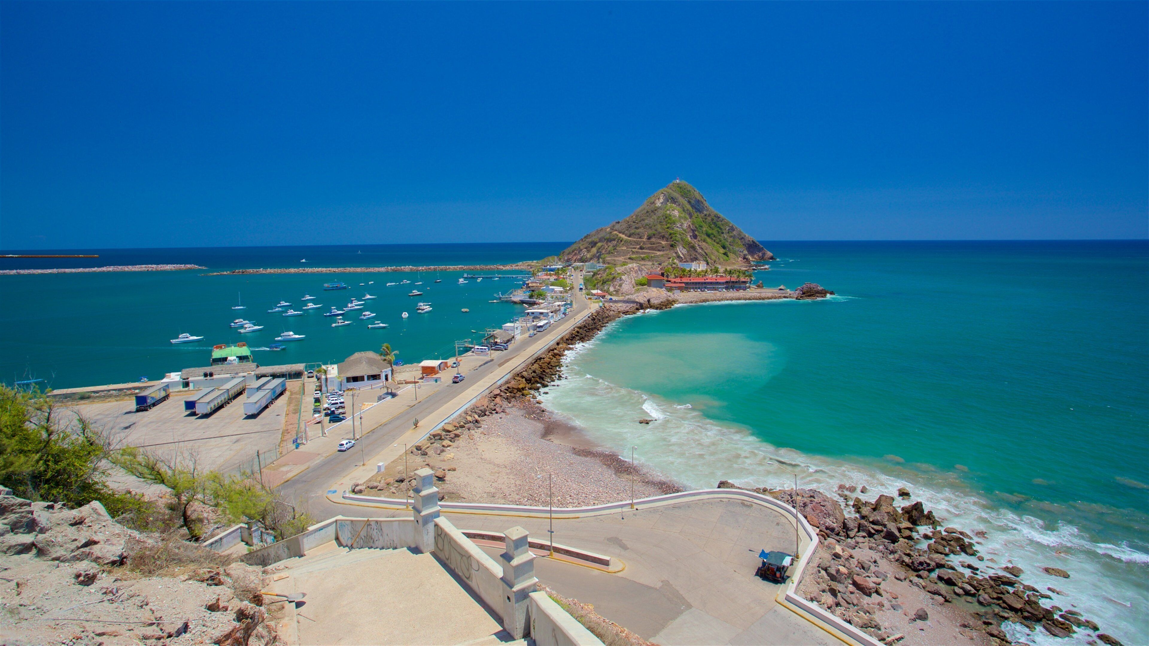 Northern Mexico which includes mountains and general coastal views