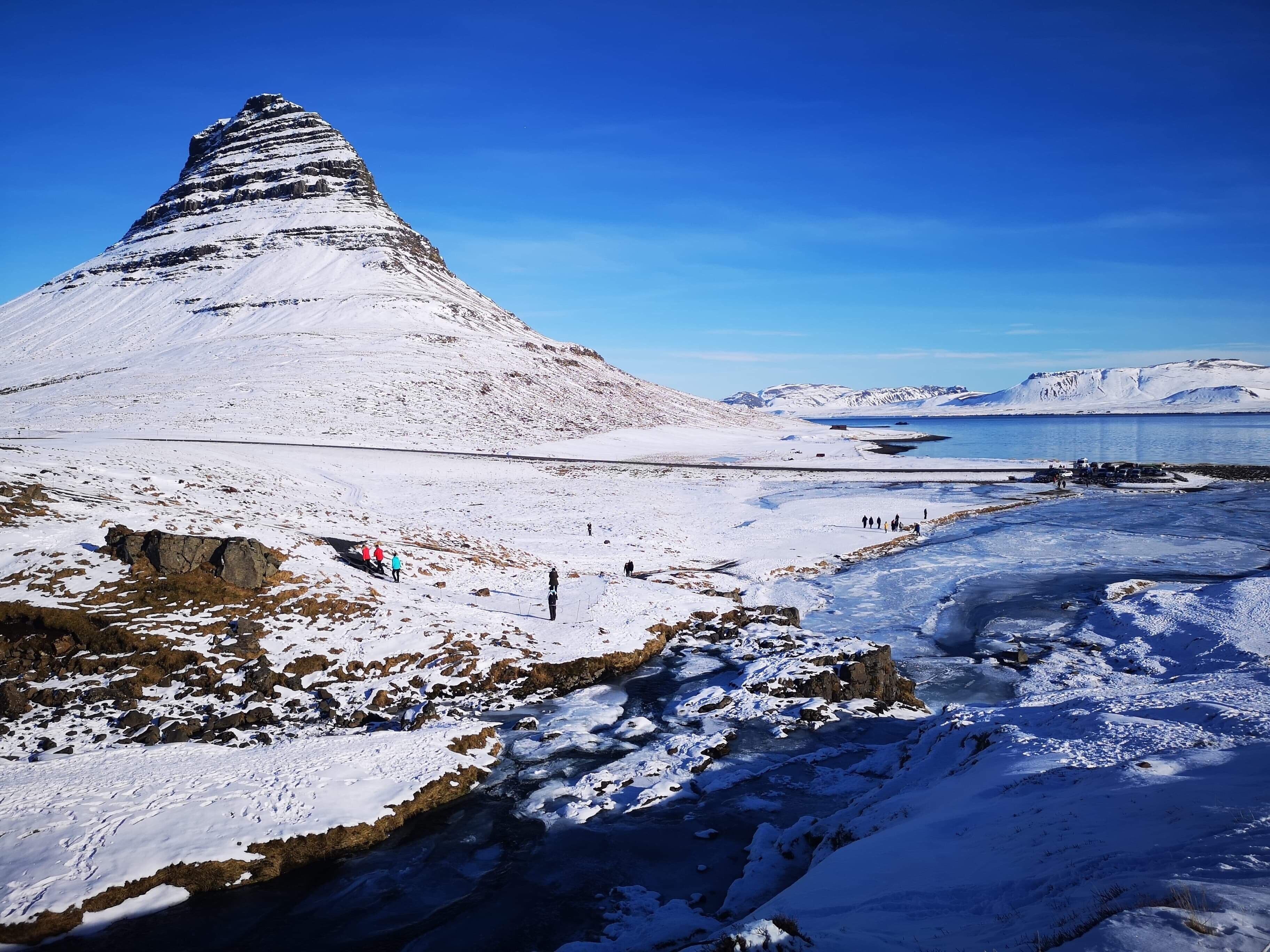 The famous Game of Thrones Kirkjufell mountain on the Snaefellsnes Peninsula Iceland