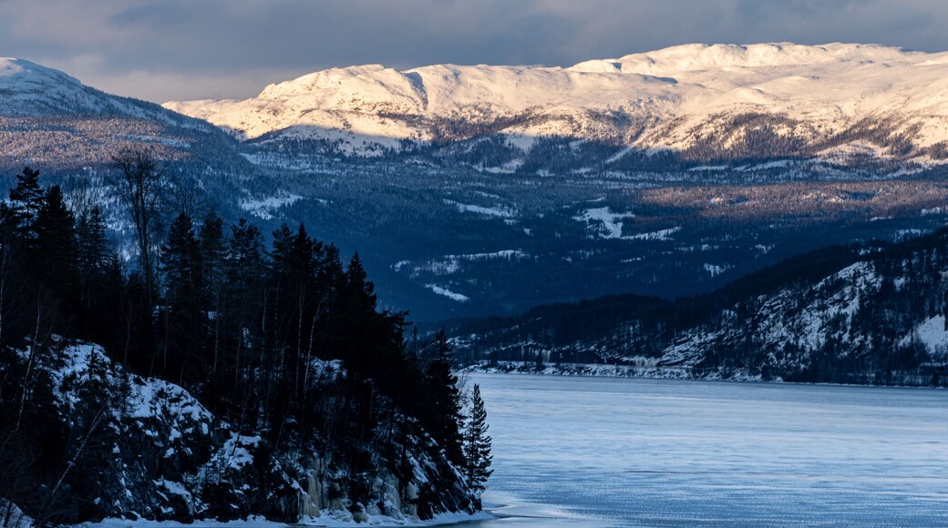The Norefjell mountain range near the Norwegian city of Noresund