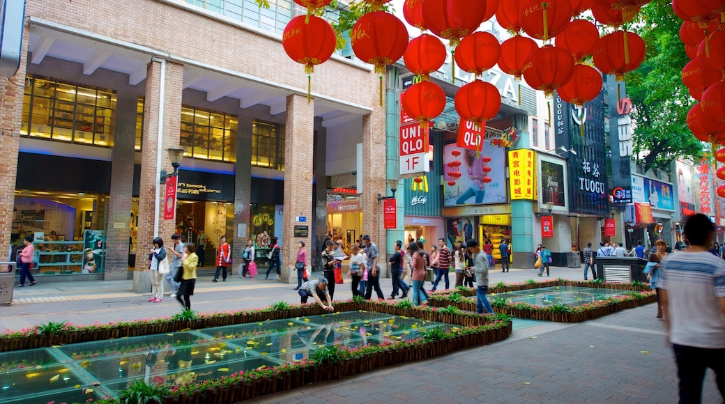 Beijing Road Pedestrian Street featuring shopping, street scenes and a city