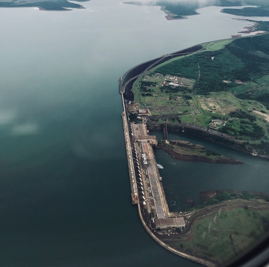 The Itaipu Dam is a hydroelectric dam on the Paraná River located on the border between Brazil and Paraguay. The construction of the dam was first contested by Argentina, but the negotiations and resolution of the dispute ended up setting the basis for Argentine–Brazilian integration later on. Wikipedia