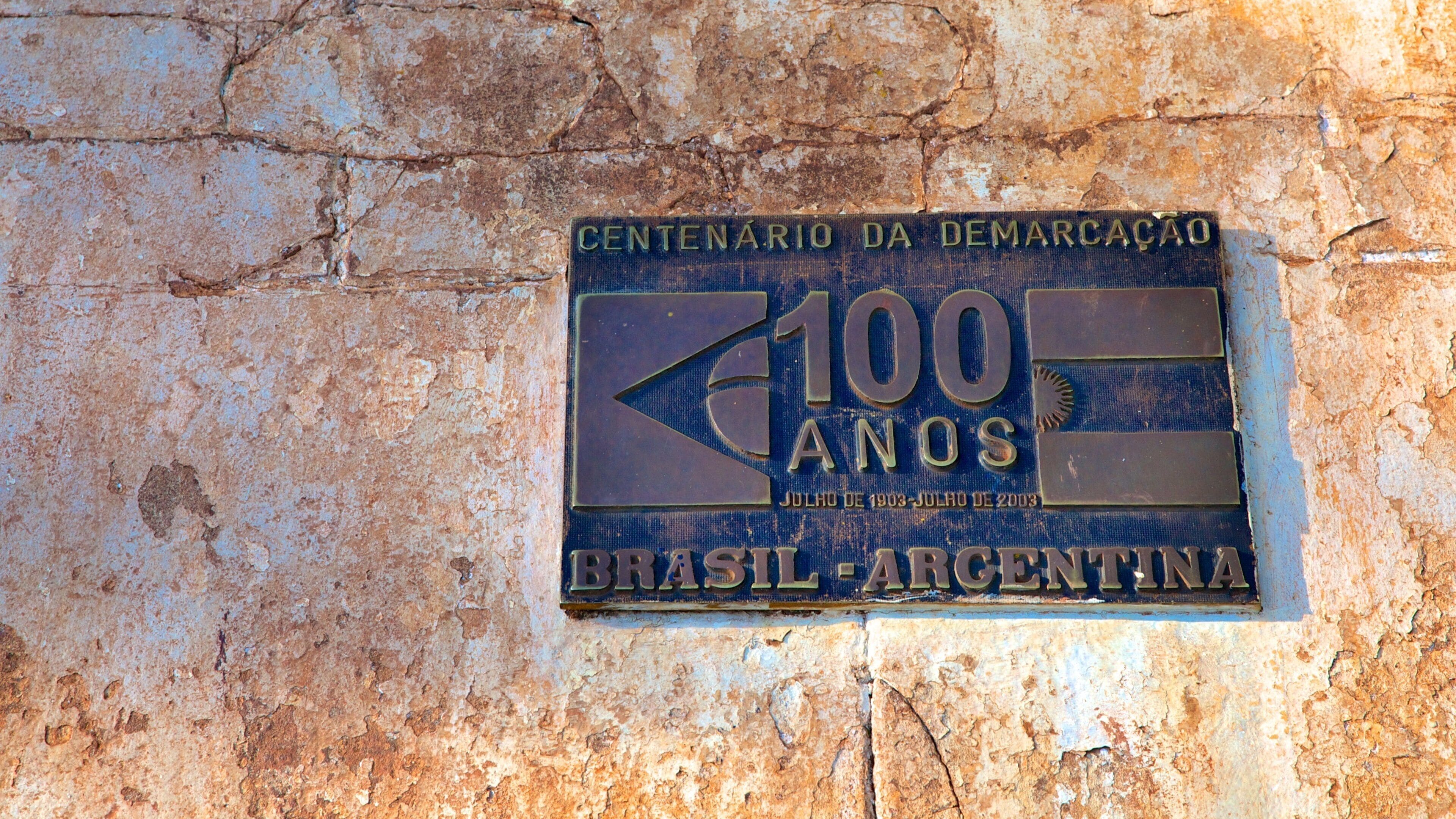 Three Borders Mark featuring signage