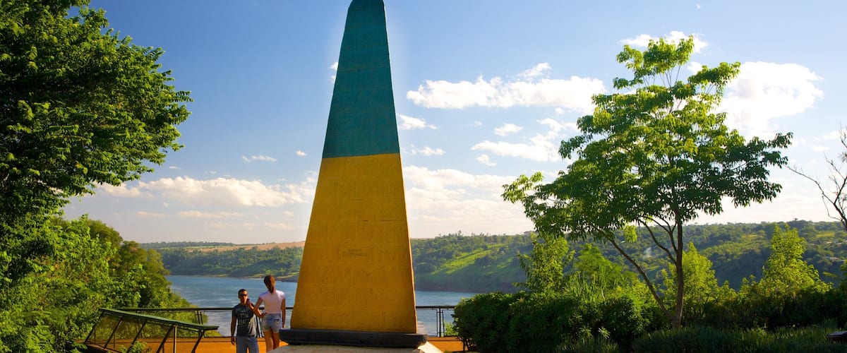 Three Borders Mark showing a monument
