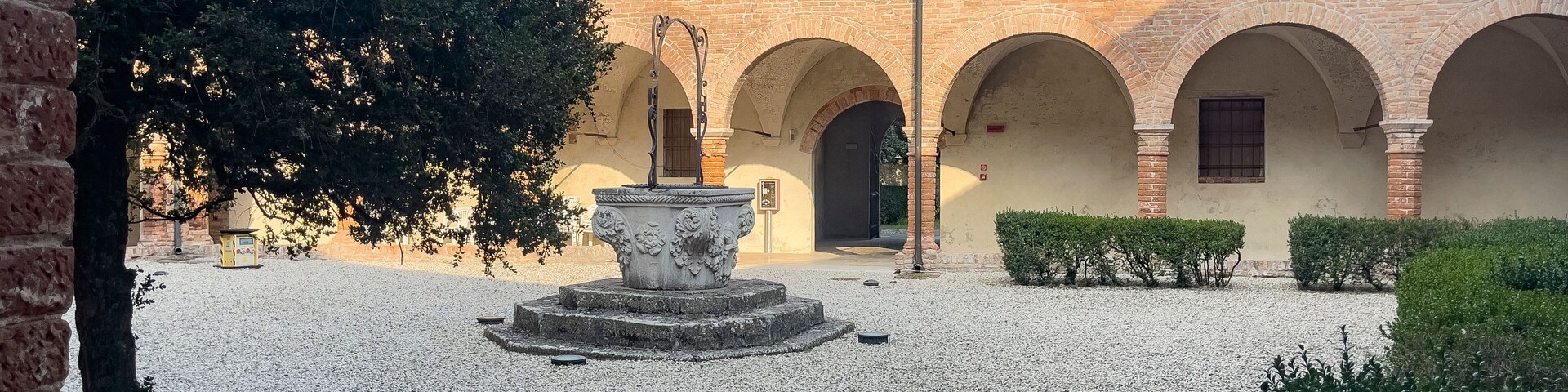 Historical Abbey Courtyard