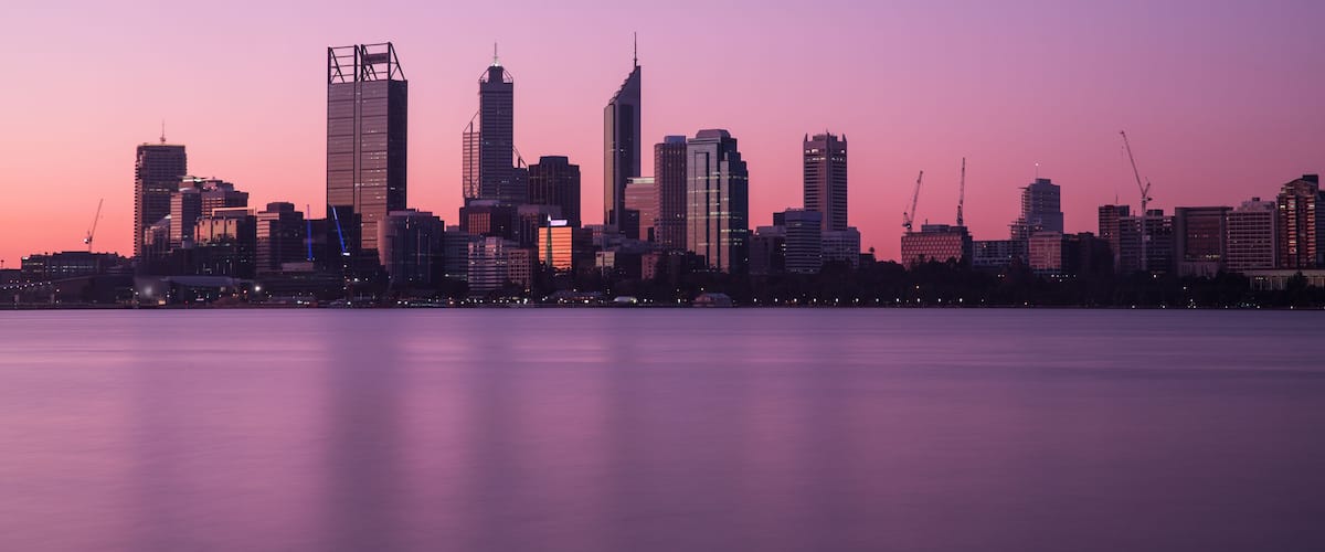Perth city skyline at night; Shutterstock ID 188035757; Purchase Order: -