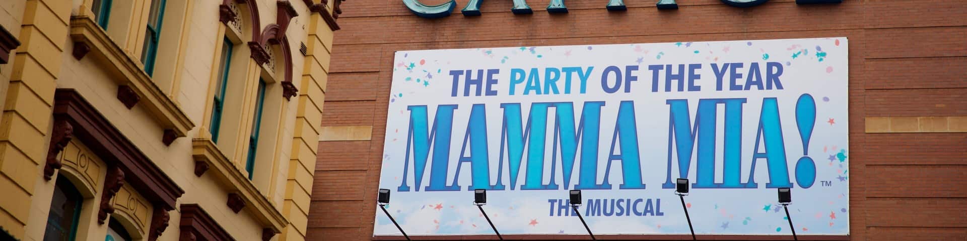 Capitol Theatre featuring signage