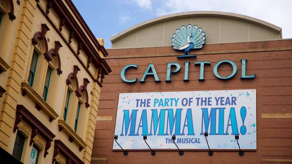 Capitol Theatre que inclui sinalização