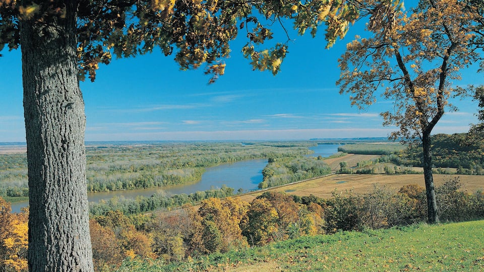 The Mississippi River near Hannibal, Missouri, USA