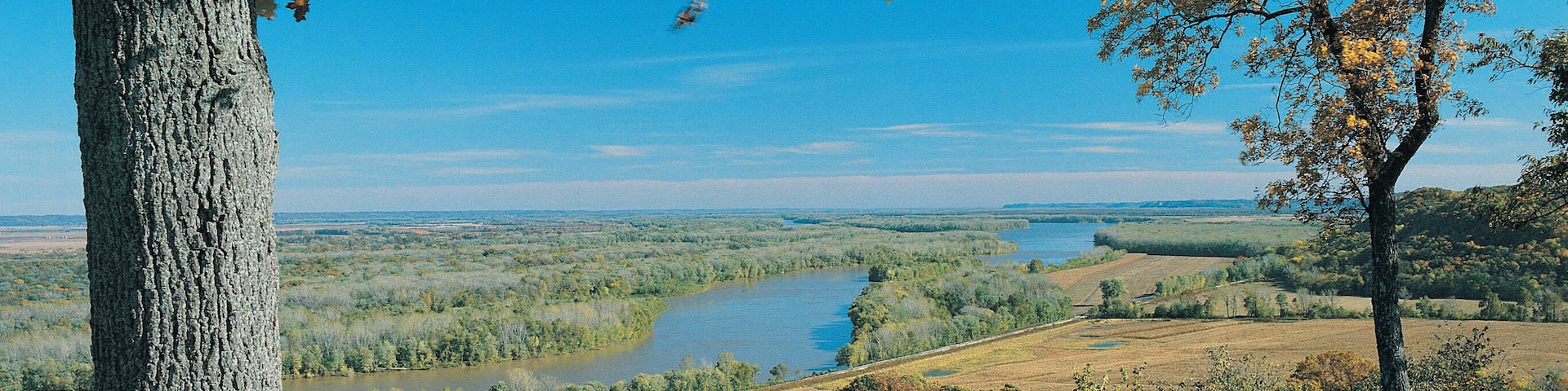 The Mississippi River near Hannibal, Missouri, USA