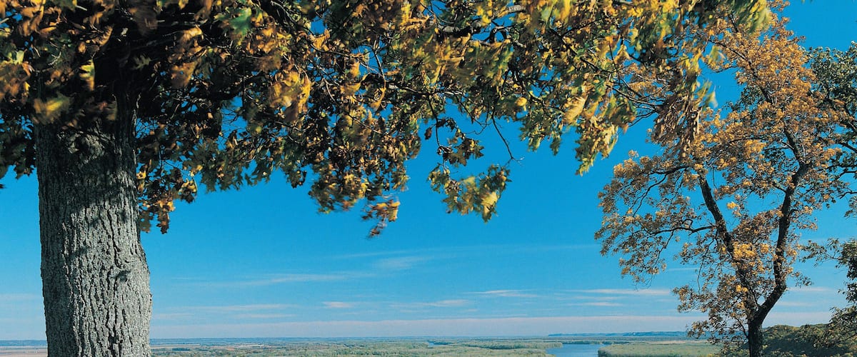 The Mississippi River near Hannibal, Missouri, USA