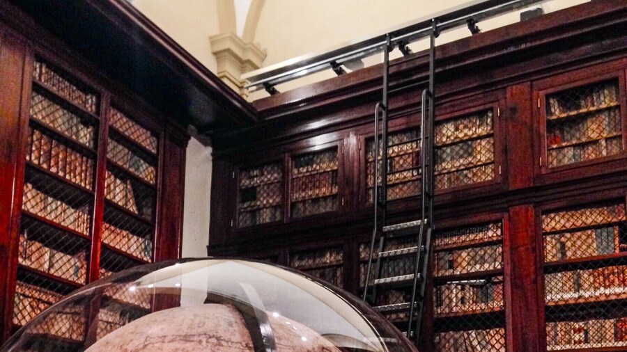 Inside the worlds oldest university, lies a small science and art museum.
Home to some questionable taxidermy, this giant hand made globe from the 17th century, model ships, many models of the human body and its parts and the history of fort architecture.