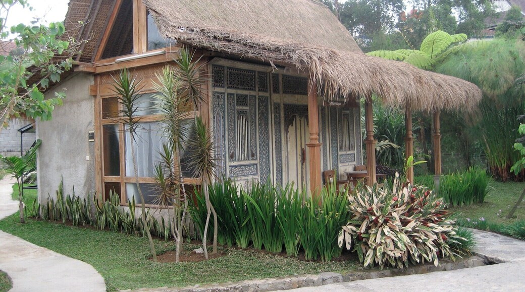 These cute little bungalows are modern but display aspects from traditional Javanese house-making and crafts. #Architecture