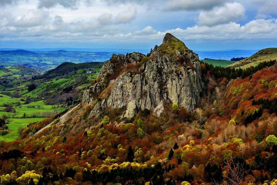 Volcans d'Auvergne regional natural park, Monts Dore Mountains, Auvergne, France, Shutterstock ID 317994512, Purchase Order: -
