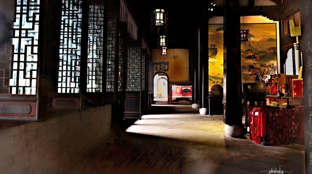 The tones of China are dark woods, deep ambers and bright reds.