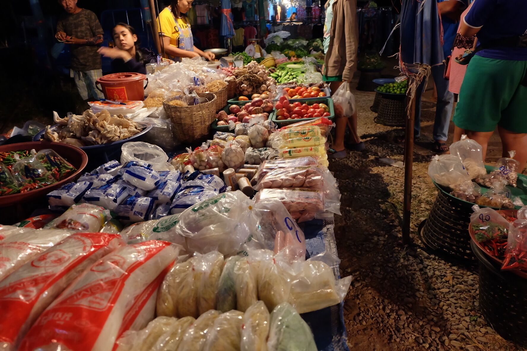 The market had one a week in the  ,you can find everything here like outdoor supermarket