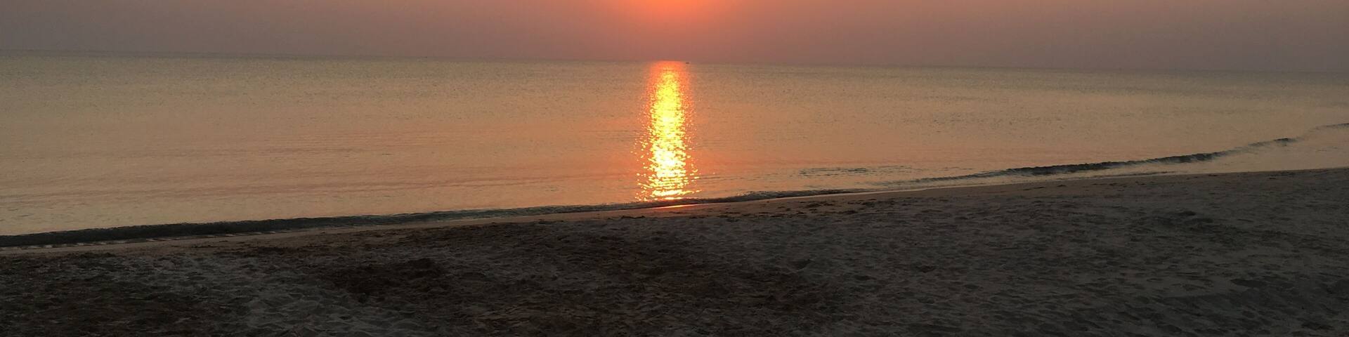 The sunset in Chanthaburi is just amazing and very relaxing to watch.