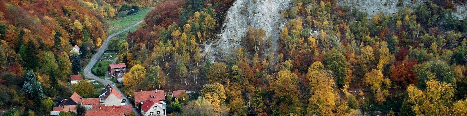 Questenberg (Südharz), view from the Queste (mountain) to east
