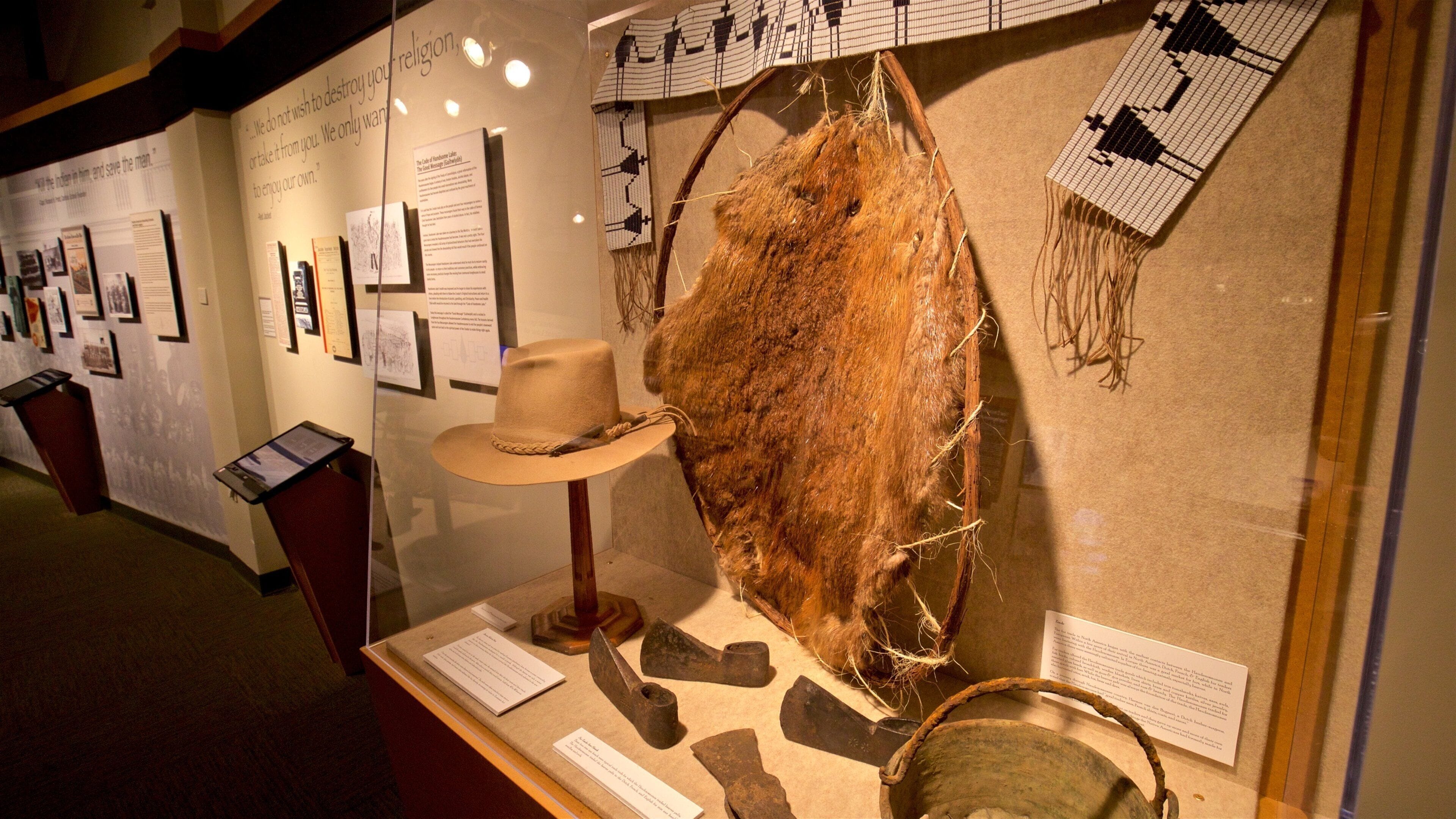 Sainte Marie among the Iroquois showing interior views