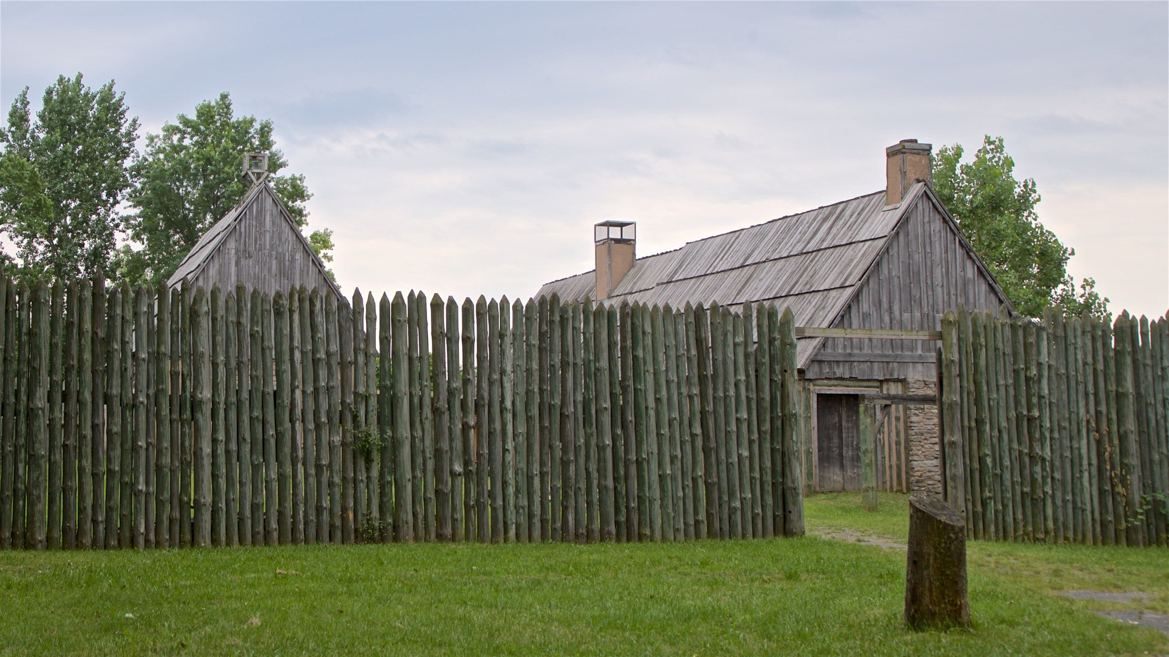 Sainte Marie among the Iroquois showing heritage architecture