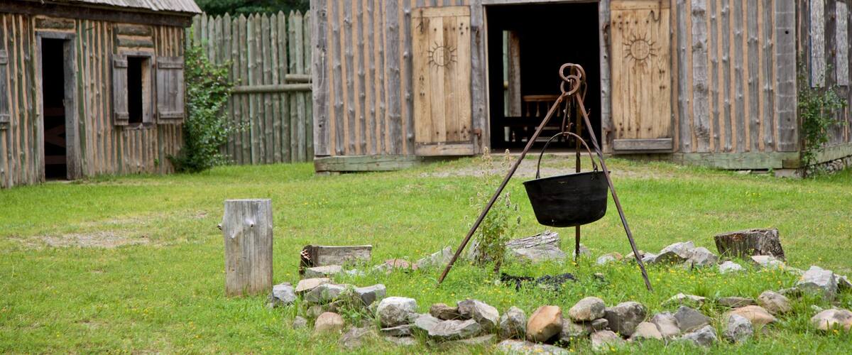 Sainte Marie among the Iroquois showing heritage architecture
